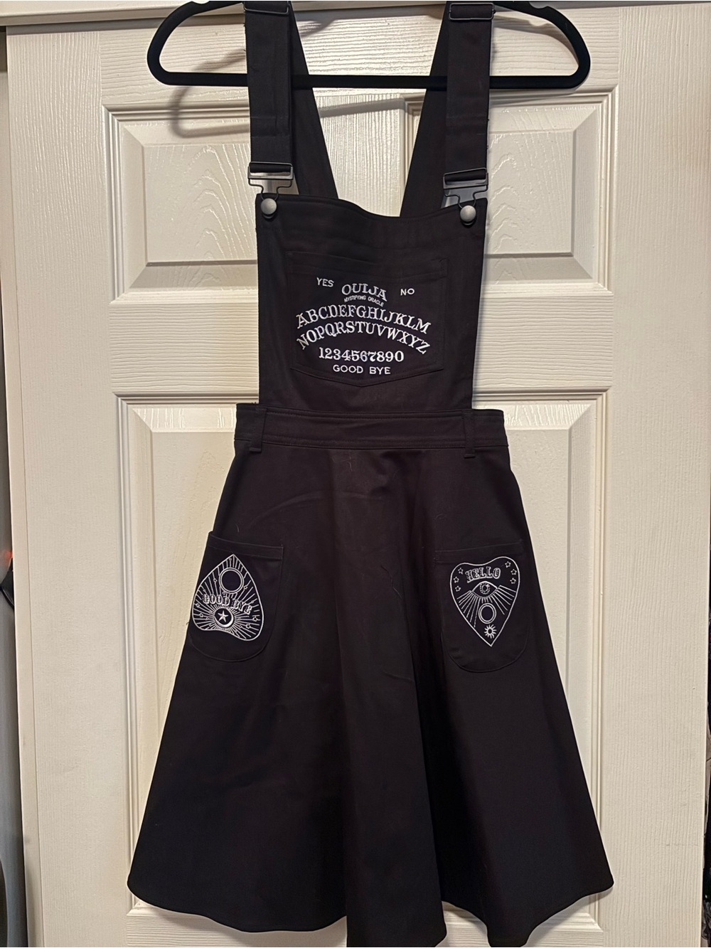Hell bunny ouija pinafore dress L
